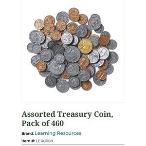 Learning Resources Treasury Coin Assortment – New & Unused (Item# LER0068)